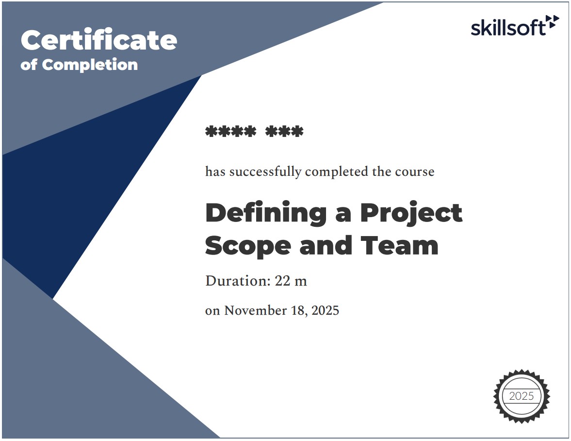 Defining a Project Scope and Team